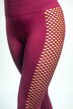 Fishnet Contour Legging - Amira Fit