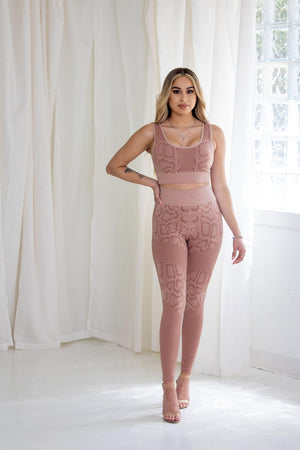 Viper Leggings + Sports Bra - natural - Amira Fit