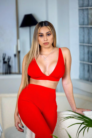 Boy Bye (Lounge wear) - Red - Amira Fit