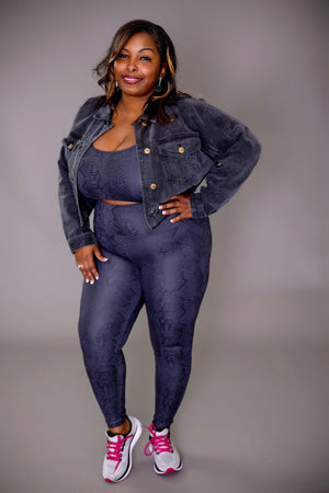 Black Mamba Leggings Set - Amira Fit