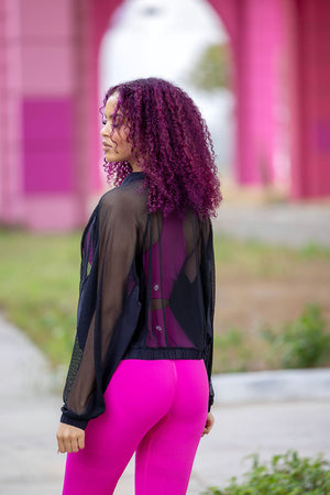 Warm Up Mesh Jacket - Amira Fit
