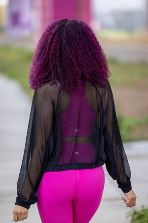 Warm Up Mesh Jacket - Amira Fit