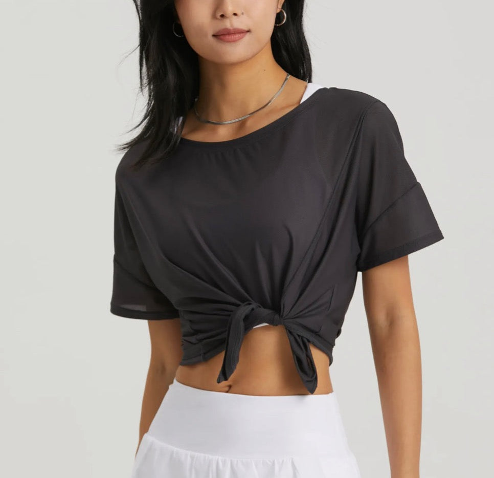 Tie Me Up Breathable Top - Amira Fit